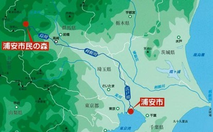浦安市民の森の位置