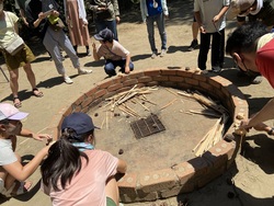 親子でわくわく！デイキャンプの様子