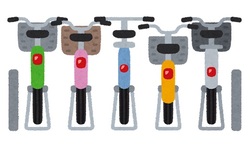 自転車置き場のイラスト