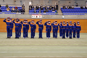 写真：少年消防団の訓練の様子