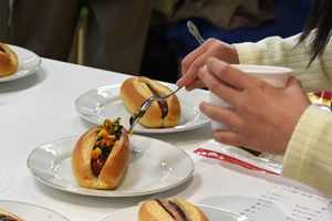 写真：完成した料理「チョリパン」