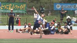 写真：小学校陸上競技大会の様子
